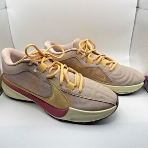 Nike Zoom Freak 5 Fossil Stone Basketball Shoes DX4985-200 Men's Size 10